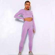 Load image into Gallery viewer, Quick Drying Fitness Running Knitting Suit
