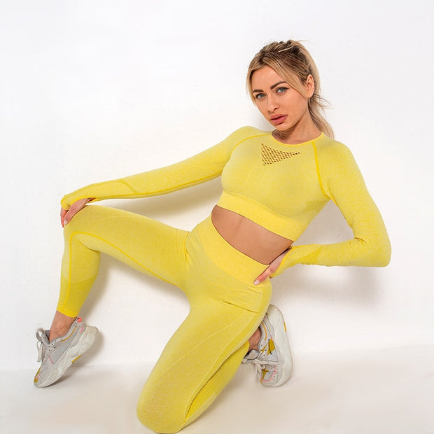 Quick Drying Fitness Running Knitting Suit