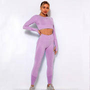 Quick Drying Fitness Running Knitting Suit